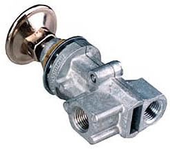End and side ported with removable chrome knob, Velvac 032110