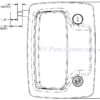 Tri-Mark Exterior Paddle Lock Only with 1 inch Deadbolt, 36283-07