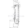 Tri-Mark Exterior Paddle Lock Only with 1 inch Deadbolt, 36283-07