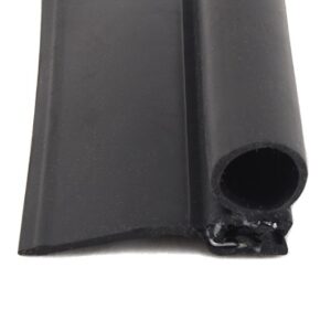 1.1 Inch Slide Out Seal; Single Bulb w/ Wiper; Black; AP Products 018-1138