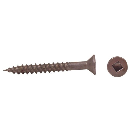 Flat Head Square Recess Screws; 2.5″ x 8″ ; Pack of 100; AP Products 012-FSQ100 BZ 8 X 2-1/2