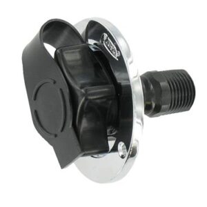 City Water Inlet with Plastic Flange - Black, VALTERRA LLC A01-0165