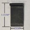 Fleetwood Compartment Door Center Molding Stop 2-Pack