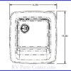 12055-37 TriMark Compartment Door Lock - 6 Pack