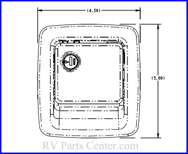 12055-37 TriMark Compartment Door Lock - 6 Pack