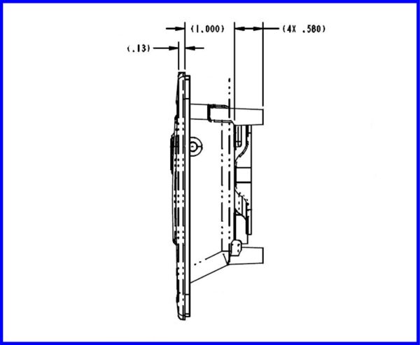 12055-37 TriMark Compartment Door Lock - 6 Pack
