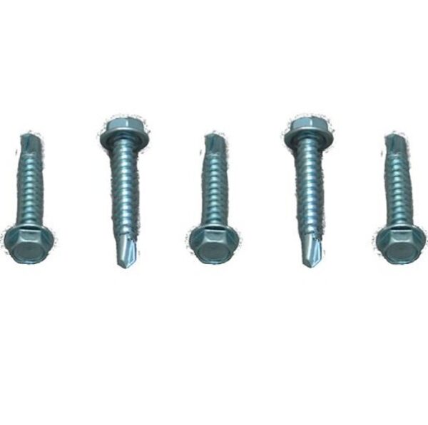 Self Tapping Hex Screw No 8 x 1 in 50/Pk Zinc, AP Products 12DP508X1
