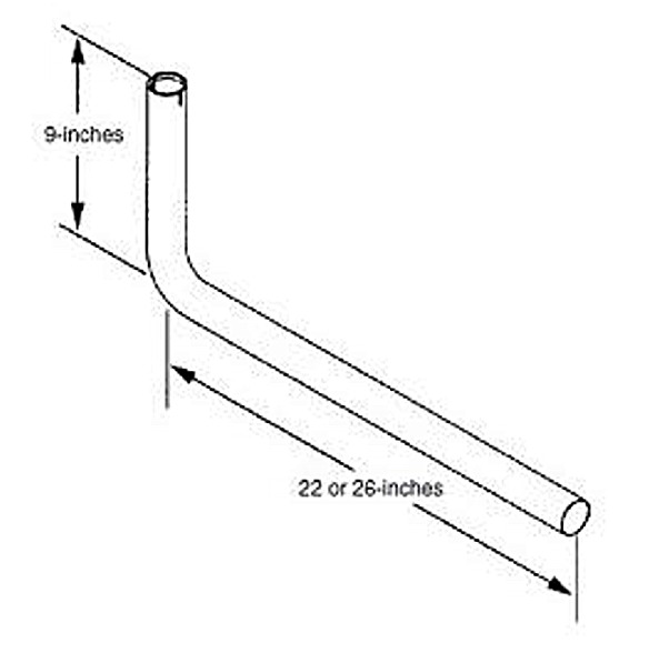 Onan Marquis Tailpipe Kit 26 inch, Cummins Onan 155-3481-02