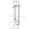 Tri-Mark Exterior Paddle Lock Only with 2 inch Deadbolt, 36286-05