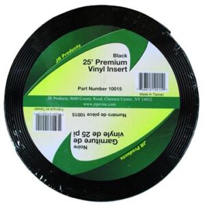 1 inch x 25 foot Vinyl Insert Black, JR Products 10015