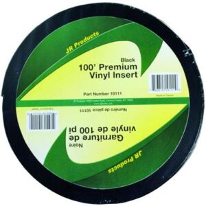 1 inch x 100 foot Vinyl Insert Black, JR Products 10111