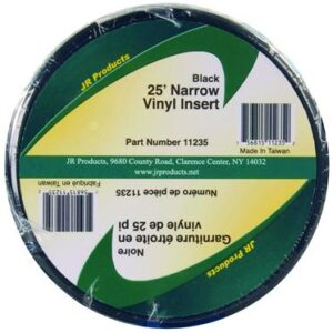 3/4 inch x 25 foot Vinyl Insert Black, JR Products 11235