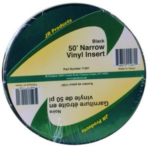 3/4 inch x 50 foot Vinyl Insert Black, JR Products 11261