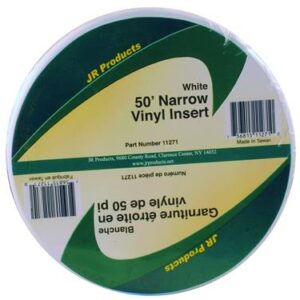 3/4 inch x 50 foot Vinyl Insert White, JR Products 11271