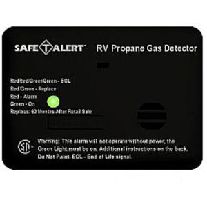 Propane Leak Detector, 12 Volt, Black, MTI Industry 20-441-P-BL 12v LP Alarm Black