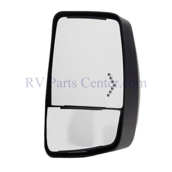 2020XG Mirror Head, Black, Electric, w/TS, Passenger Side Velvac 716498
