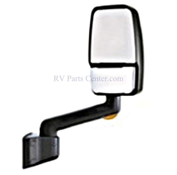 RV Motorhome Mirror, Passenger Side, Black, 14 inch Arm, Velvac 714368