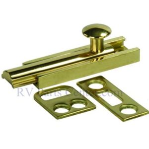Brass Surface Bolt 3 inch, JR Products 20635 Brass Surface Bolt 3 inch, JR Products 20635
