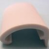 1 inch Wide Plastic Vinyl Cap Trim w/Leg- Polar White