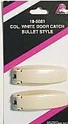 Compartment Door Bullet Style Catch Colonial – White 1 pair, Prime Products 18-5081