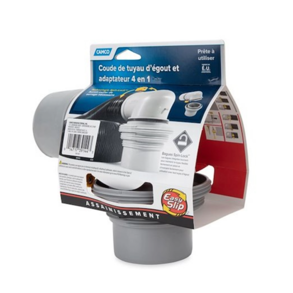Easy Slip RV Sewer Hose Elbow & Adapter, Camco Mfg., Inc. 39144