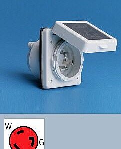 30 amp Standard RV Power Cord Inlet, Marinco 301ELRV