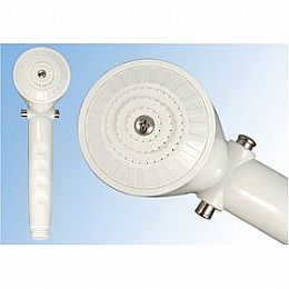 Single Function White Shower Head with shutoff, Phoenix Products, Inc. 9-342