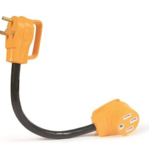 Dogbone  Adapter 30 amp Male to 50 amp Female, Camco Mfg., Inc. 55185
