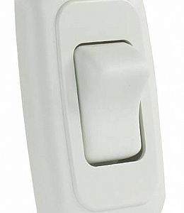 Single On/Off Switch - White, JR Products 12005