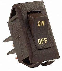 On/Off Switch - Brown, JR Products 12605 On/Off Switch - Brown, JR Products 12605