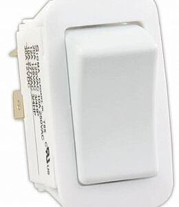Water Resistant On/Off Switch - White, JR Products 14015