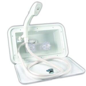 Exterior Shower in White, JR Products 5M102-A Exterior Shower in White, JR Products 5M102-A