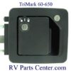 RV Door Lock w/Dead Bolt and Steel Plunger, Trimark 37575-01-K
