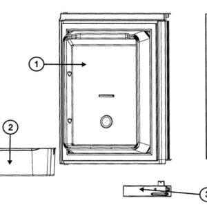 Norcold Door Bin - White, Norcold 628686
