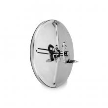 8-1/2" Center Mount Convex Mirror, Stainless Steel, Velvac 708441