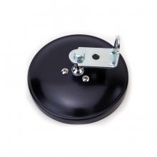 5″ Center Mount Flat Glass Mirror, Black, Velvac 708513