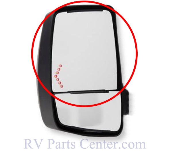 2020XG Flat Glass w/Signal Driver Side, Velvac 709995