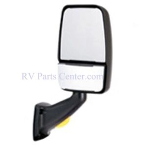 Motorhome Mirror w/Turn Signal, Passenger Side, Black, Velvac 713820