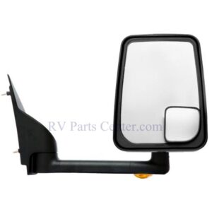 RV Mirror, Passenger Side with 17.5 inch Arm, Electric w/TS, Black, Velvac 715460
