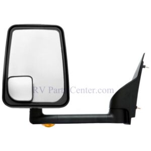 RV Mirror, Driver Side, 14.5 inch Arm, ELECTRIC w/TS, Black, Velvac 714511
