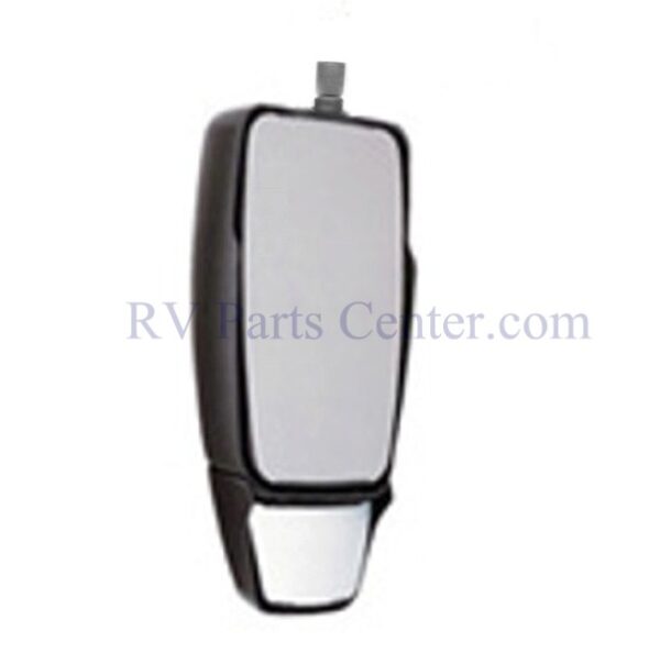 Full Flat Mirror Head in Black, Driver Side Inverted, Velvac 715137