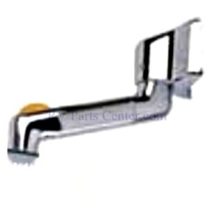 RV Mirror Arm and Base Only, Chrome, Passenger Side - Inverted, Velvac 714416