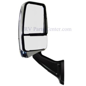 Driver Side RV Mirror, Chrome-Black with Camera, Velvac 719165