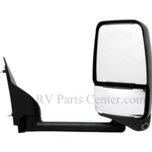 RV Mirror, Passenger Side, 13 inch Arm, Mini-Lem, Electric, Black, Velvac 719318