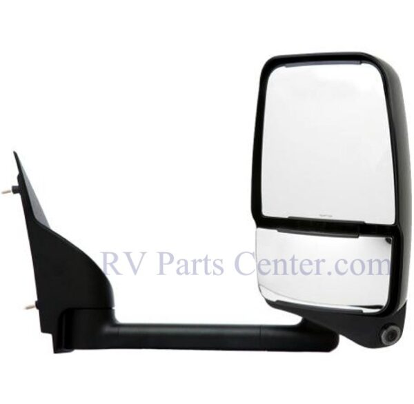 RV Mirror, Passenger Side, 16 inch Arm, Mini-LEMl, Black, Velvac 719354