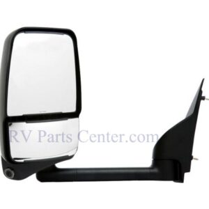 RV Mirror, Driver Side, 13 inch Arm, Mini-Lem, Electric, Black, Velvac 719319