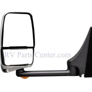 RV Mirror, Driver Side, 16 inch Arm, Mini-Lem, Electric TS, Chrome-Black, Velvac 719375 RV Mirror, Driver Side, 16 inch Arm, Mini-Lem, Electric TS, Chrome-Black, Velvac 719375