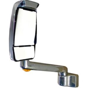 Driver Side RV Mirror, Chrome with Camera, 14 in arm, Velvac 719505-1