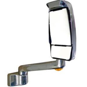 Passenger Side RV Mirror, Chrome with Camera, 14 in arm, Velvac 719506-1
