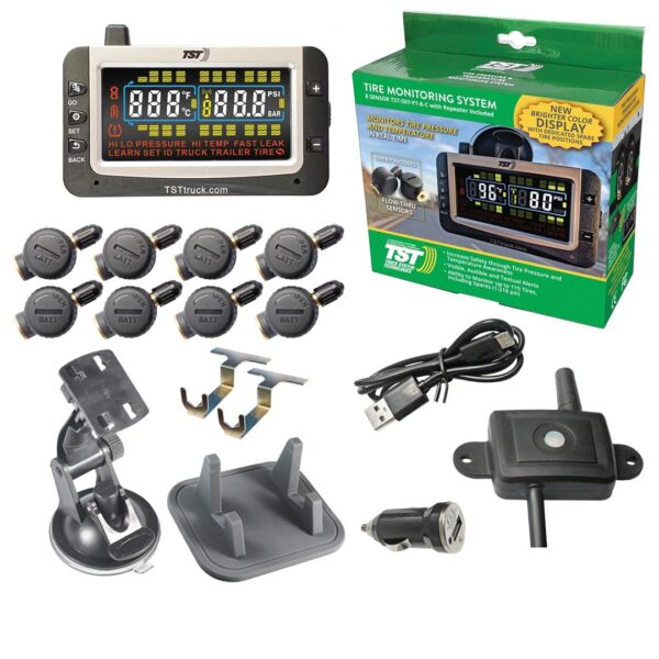 8 Flow Tire Pressure Monitoring System - TPMS, Truck System Technology, TST-507-FT-8-C